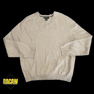Eddie Bauer Men's Cotton V-Neck Pullover Sweater